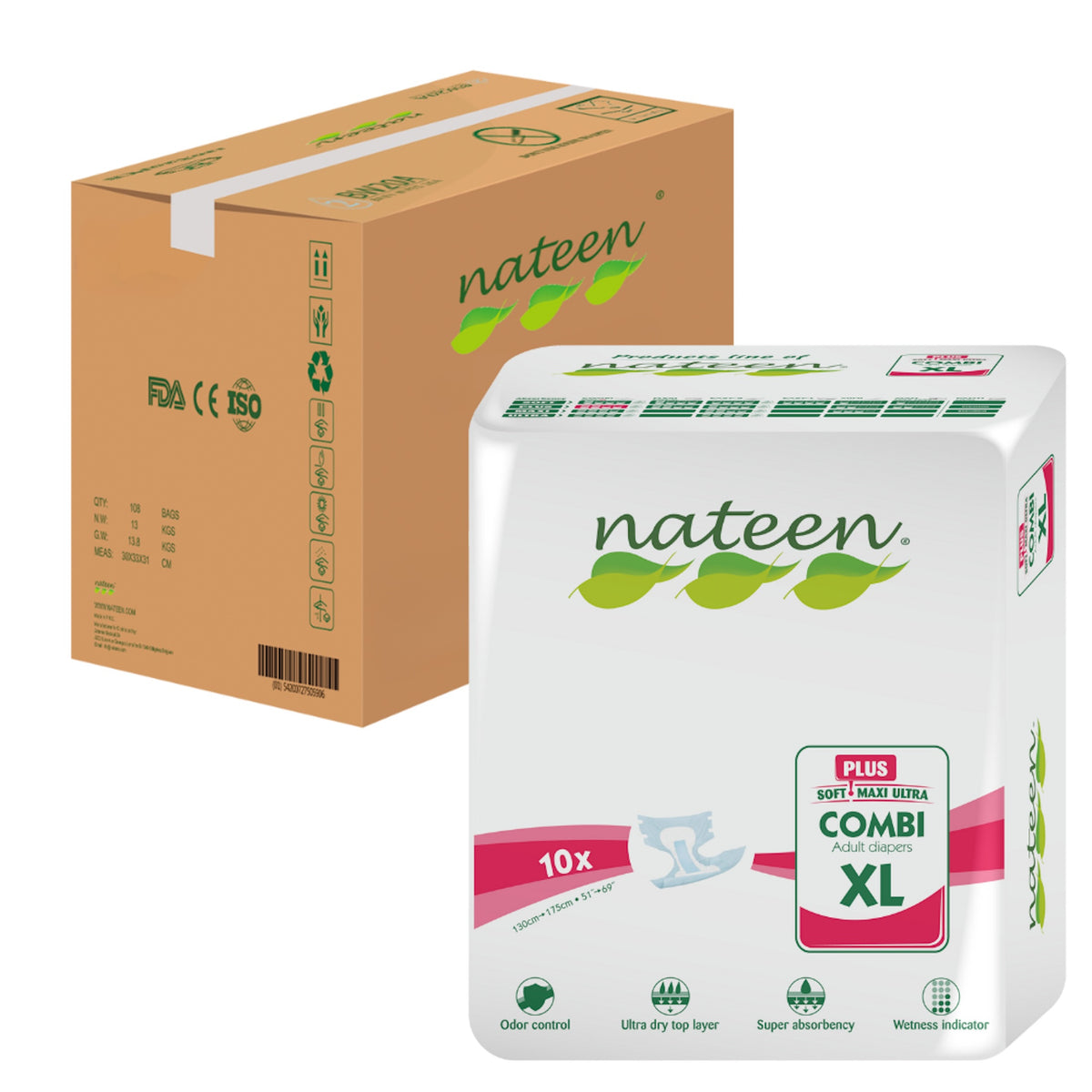 Pañal Combi Plus Nateen XL